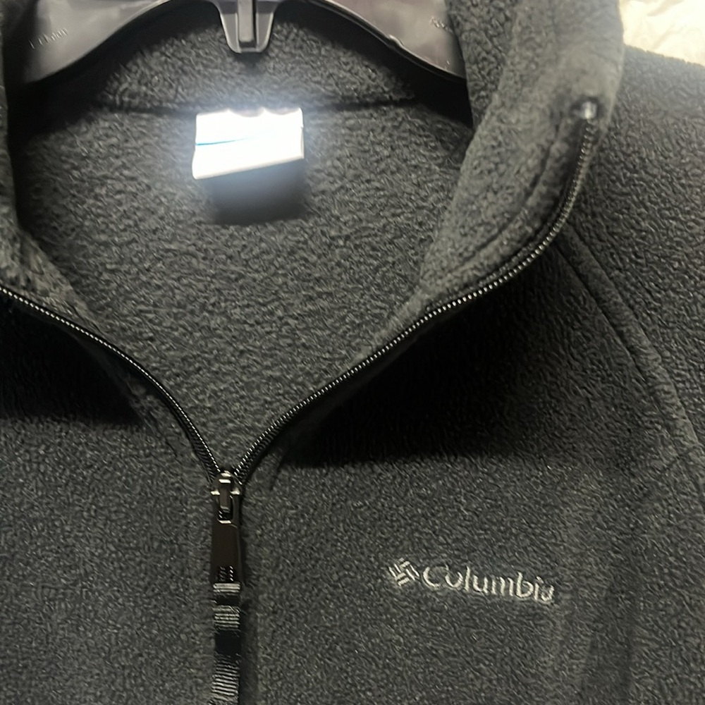Women’s/Unisex black Columbia fleece jacket - Picture 2 of 10